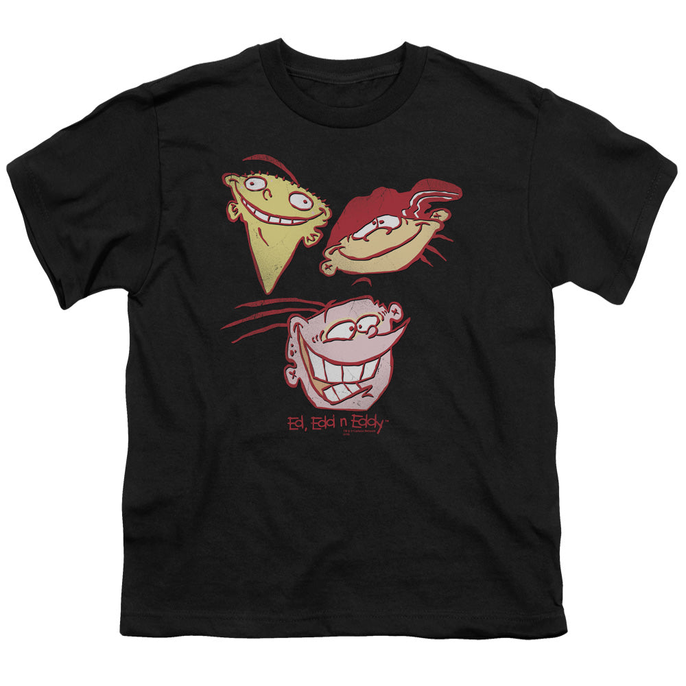 Ed Edd N Eddy Three Heads Kids Youth T Shirt Black Officially Licensed