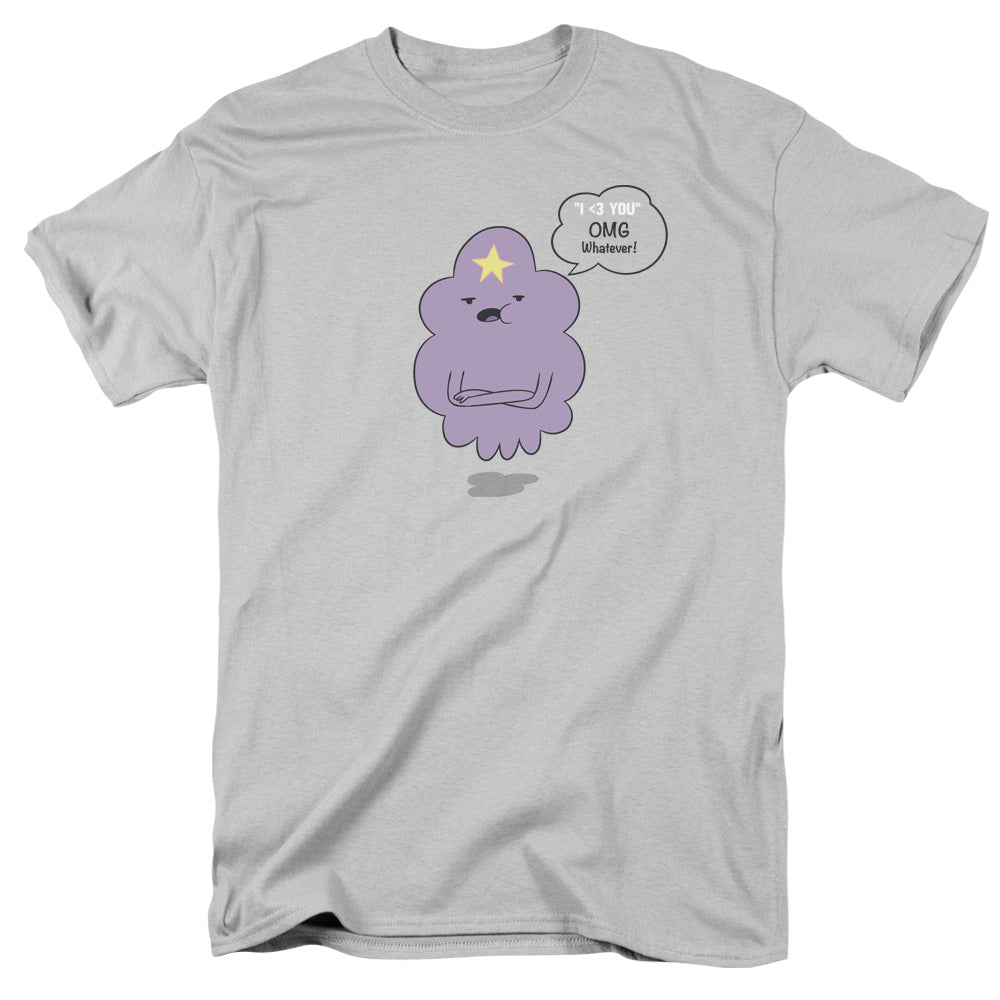 Adventure Time Lsp Omg Mens T Shirt Silver Officially Licensed