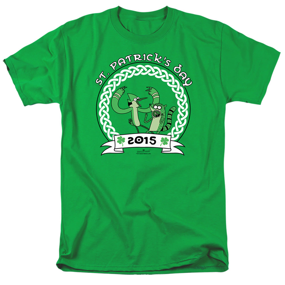 Regular Show St Pats 2014 Mens T Shirt Kelly Green