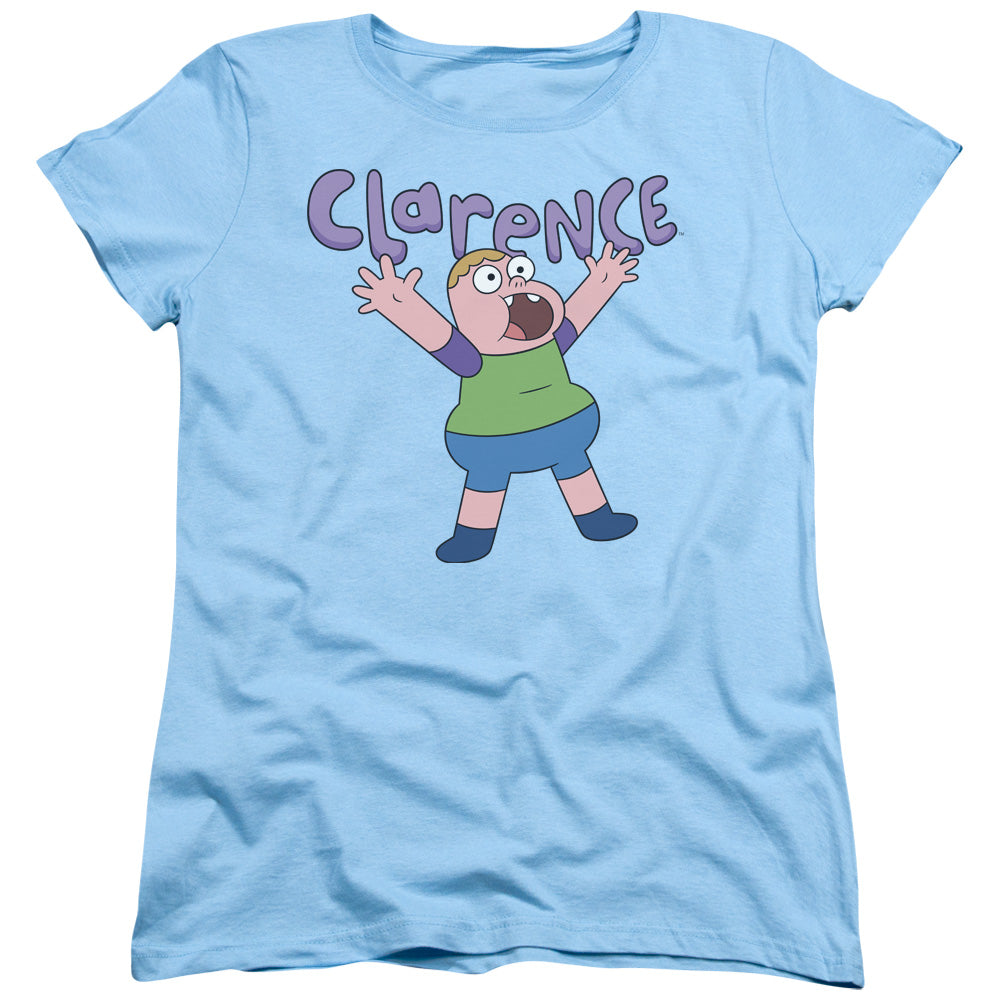 Clarence Whoo Womens T Shirt Light Blue Officially Licensed