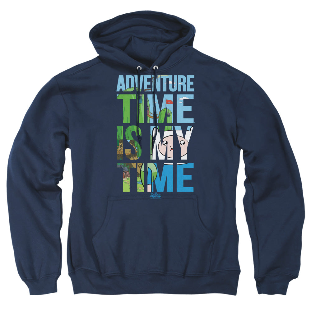 Adventure Time My Time Mens Hoodie Navy Officially Licensed