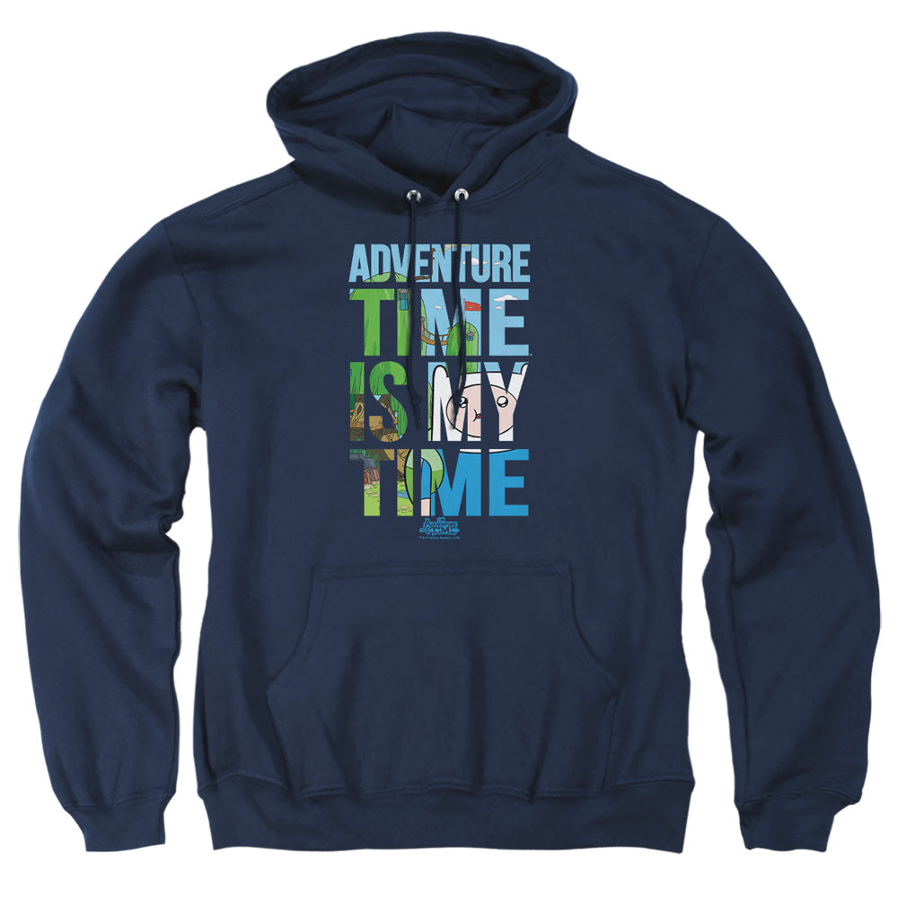 Adventure Time My Time Mens Hoodie Navy Officially Licensed