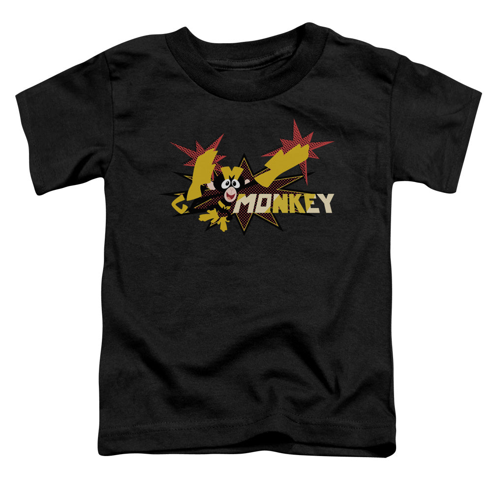 Dexters Laboratory Monkey Toddler Kids Youth T Shirt Black Officially Licensed