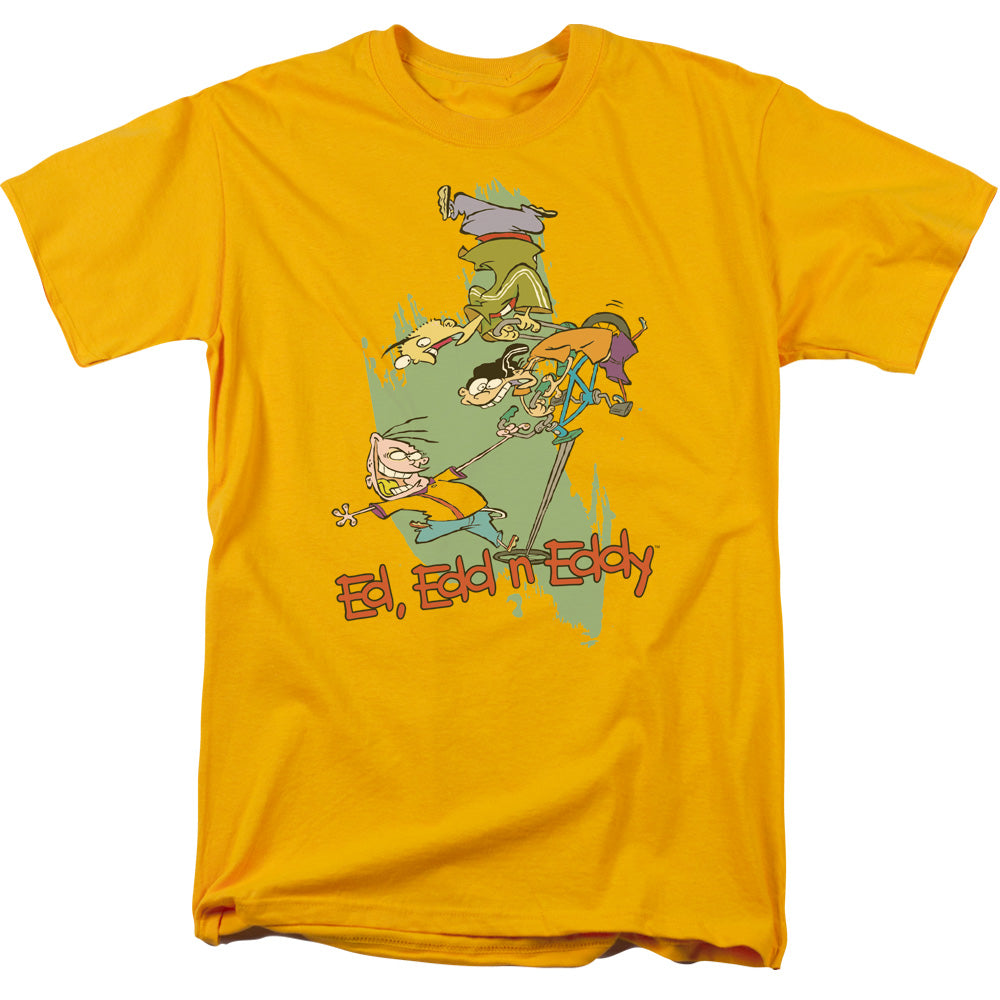 Ed Edd N Eddy Free Fall Mens T Shirt Gold Officially Licensed