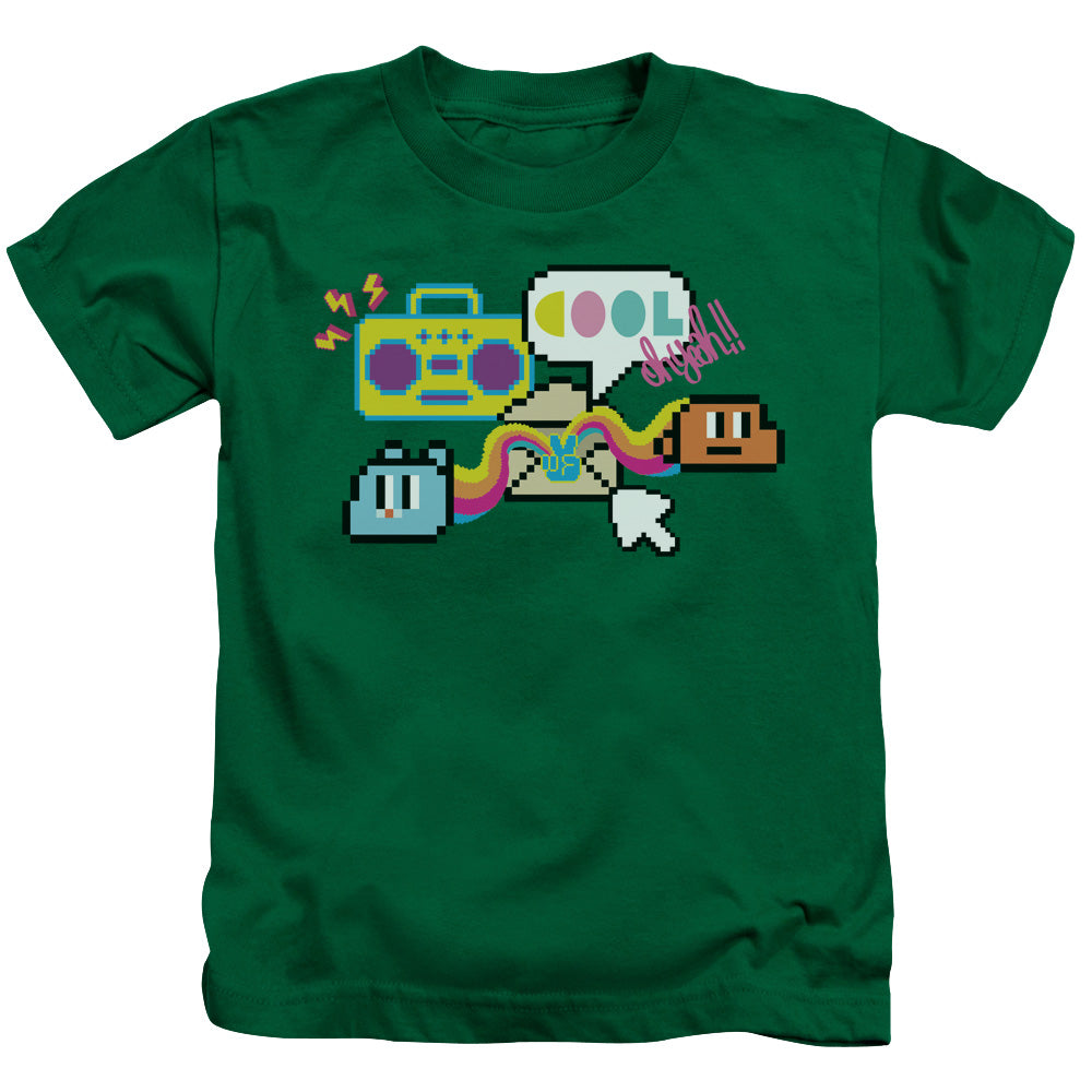 Amazing World of Gumball Cool Oh Yeah Juvenile Kids Youth T Shirt Kelly Green Officially Licensed