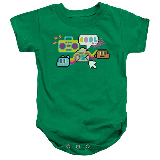 Amazing World of Gumball Cool Oh Yeah Infant Baby Snapsuit Kelly Green Officially Licensed