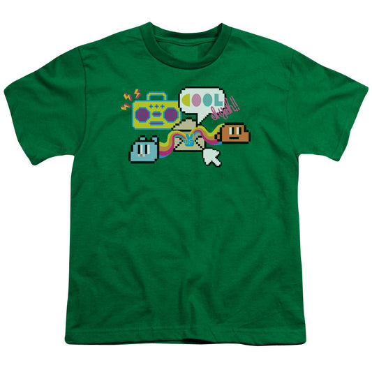Amazing World of Gumball Cool Oh Yeah Kids Youth T Shirt Kelly Green Officially Licensed