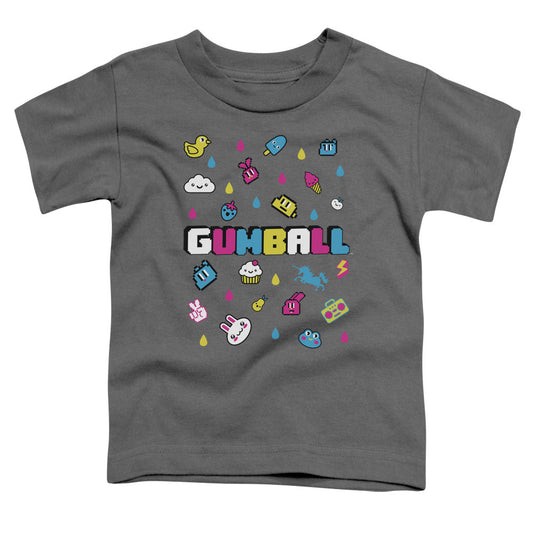 Amazing World of Gumball Fun Drops Toddler Kids Youth T Shirt Charcoal Officially Licensed