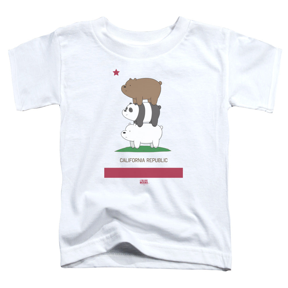 We Bare Bears Cali Stack Toddler Kids Youth T Shirt White Officially Licensed