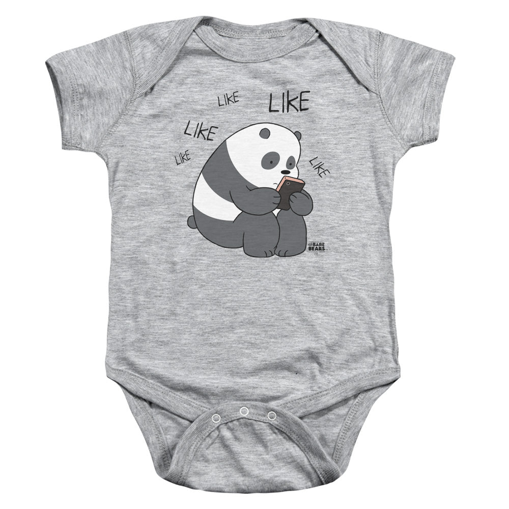We Bare Bears Like Like Like Infant Baby Snapsuit Athletic Heather Officially Licensed