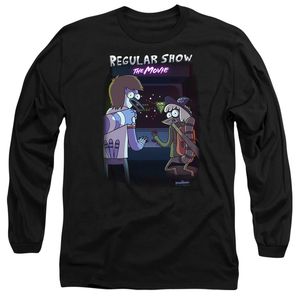Regular Show Rs The Movie Mens Long Sleeve Shirt Black Officially Licensed