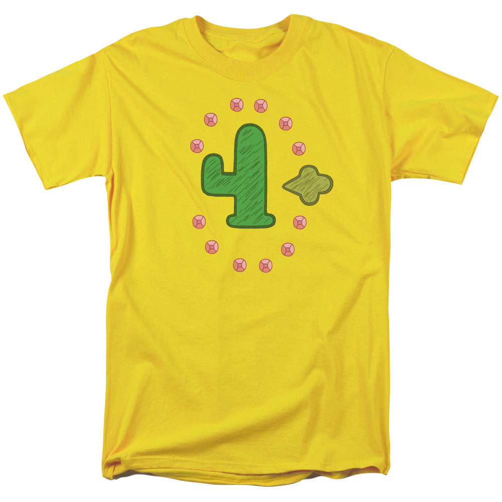Clarence Freedom Cactus Mens T Shirt Yellow Officially Licensed