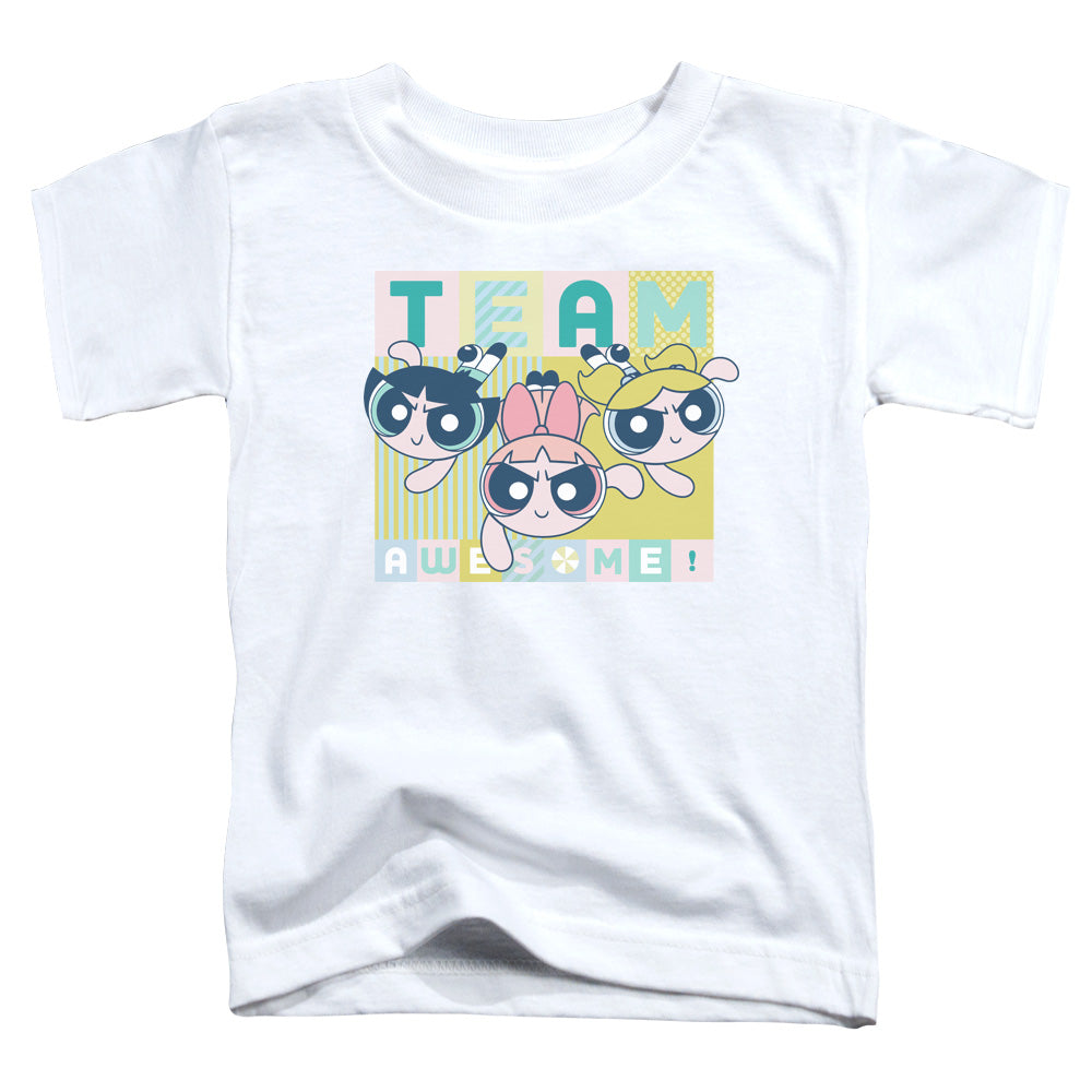 Powerpuff Girls Awesome Block Toddler Kids Youth T Shirt White Officially Licensed
