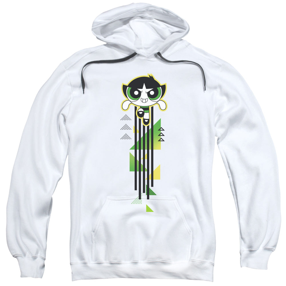 Powerpuff Girls Buttercup Streak Mens Hoodie White Officially Licensed