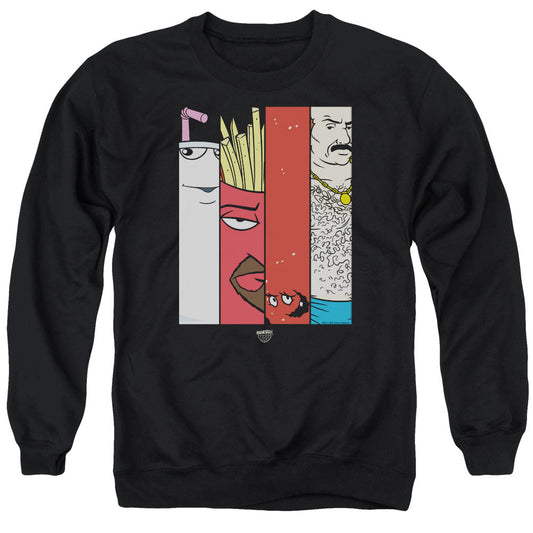 Aqua Teen Hunger Force Group 2 Tiles Mens Crewneck Sweatshirt Black Officially Licensed