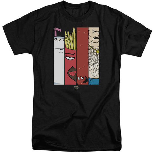 Aqua Teen Hunger Force Group 2 Tiles Mens Tall T Shirt Black Officially Licensed
