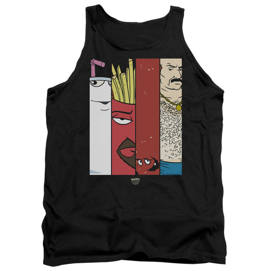 Aqua Teen Hunger Force Group 2 Tiles Mens Tank Top Shirt Black Officially Licensed