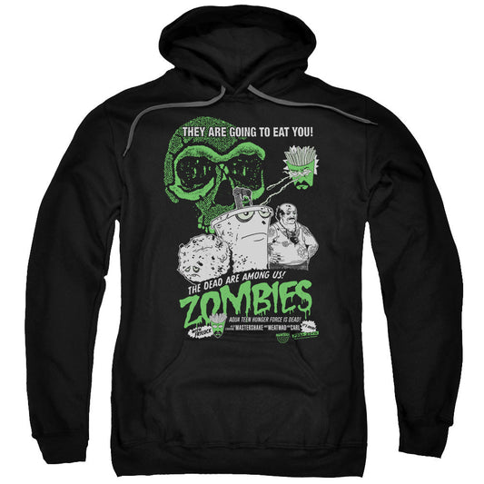 Aqua Teen Hunger Force Zombies Mens Hoodie Black Officially Licensed