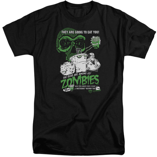 Aqua Teen Hunger Force Zombies Mens Tall T Shirt Black Officially Licensed