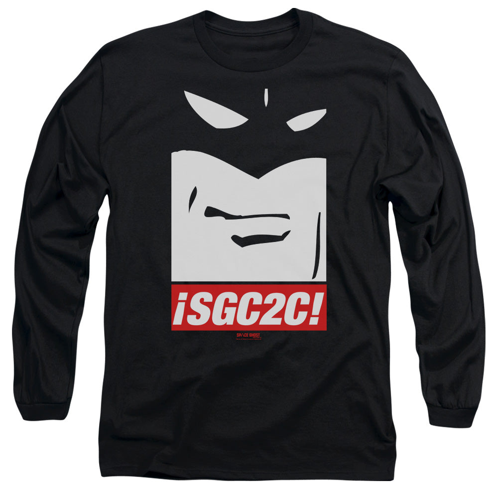 Space Ghost Sgc2C Mens Long Sleeve Shirt Black Officially Licensed Officially Licensed