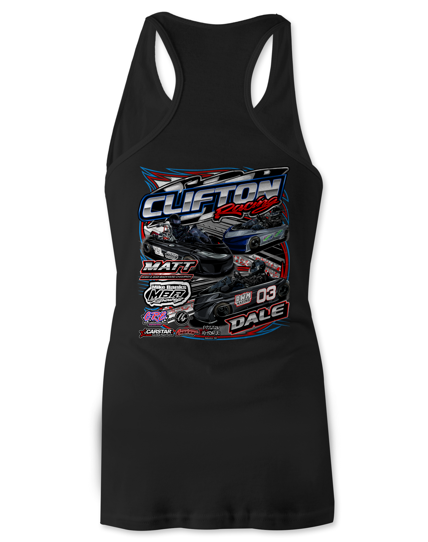 Clifton Racing Tank Tops