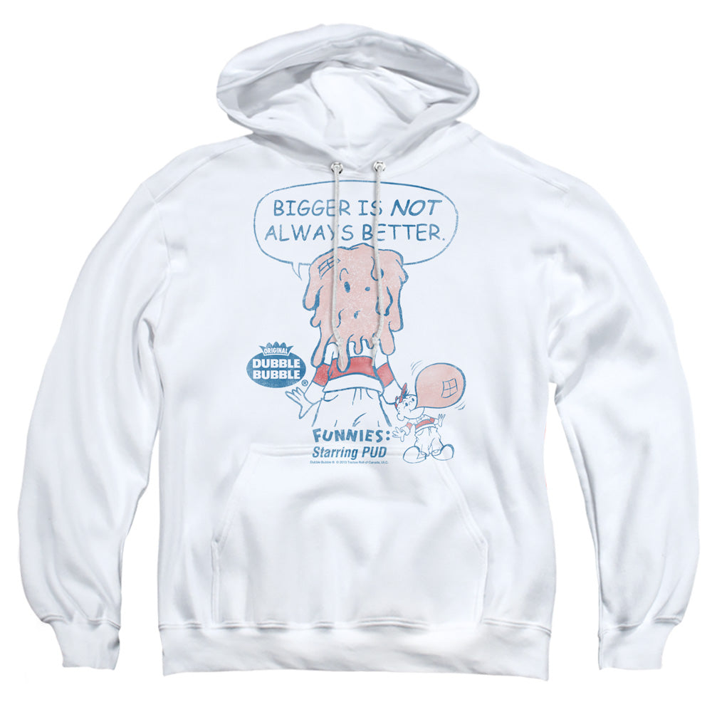 Dubble Bubble Bigger Mens Hoodie White Officially Licensed