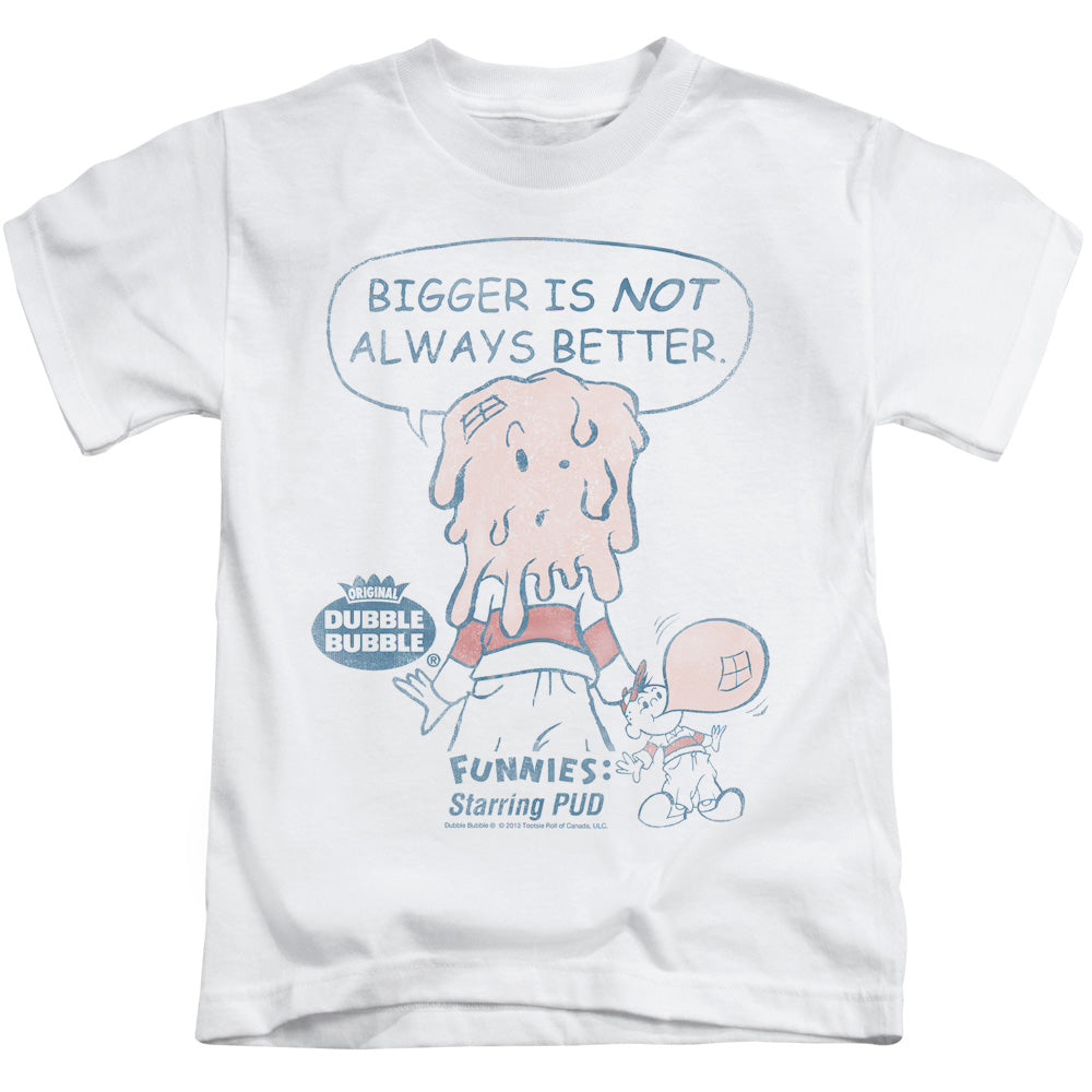 Dubble Bubble Bigger Juvenile Kids Youth T Shirt White (4) Officially Licensed