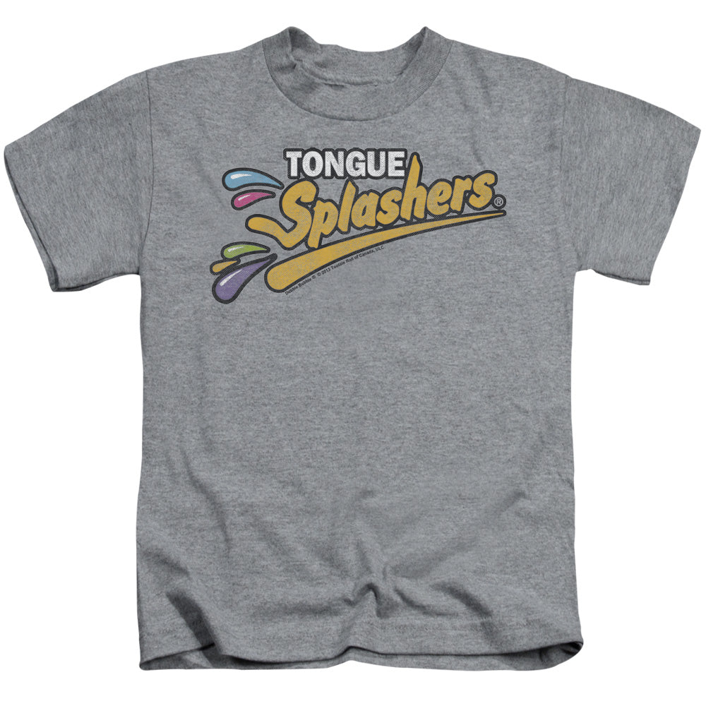 Dubble Bubble Tongue Splashers Logo Juvenile Kids Youth T Shirt Athletic Heather (5 6) Officially Licensed