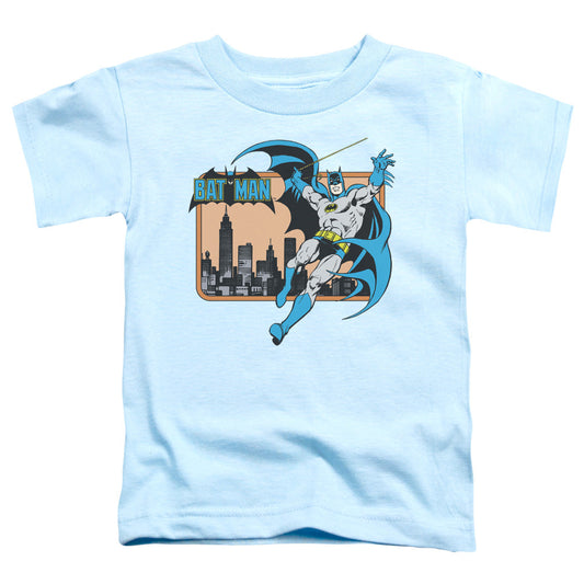 DC Comics Batman in the City Toddler Kids Youth T Shirt Light Blue Officially Licensed