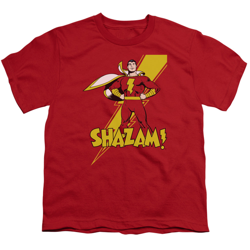 DC Comics Shazam! Kids Youth T Shirt Red Officially Licensed