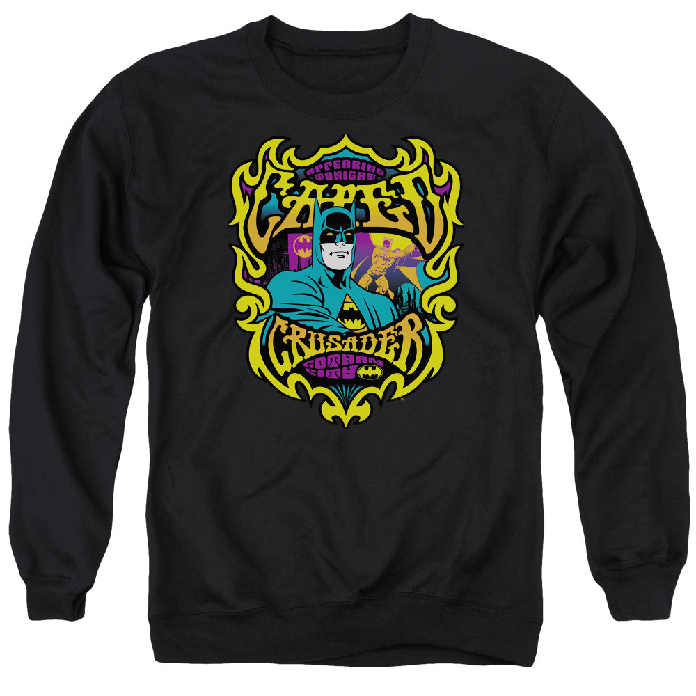 DC Comics Appearing Tonight Mens Crewneck Sweatshirt Black Officially Licensed