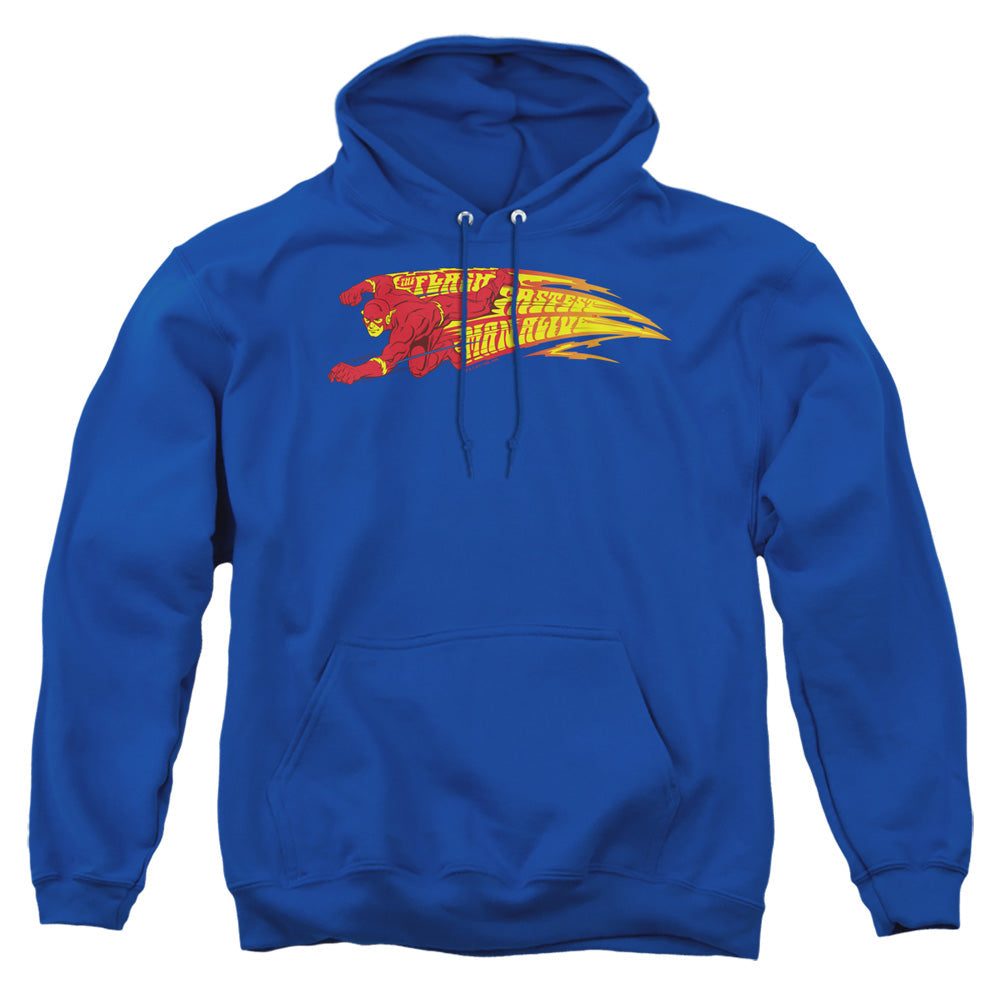 Dc Flash Fastest Man Alive Mens Hoodie Royal Blue Officially Licensed