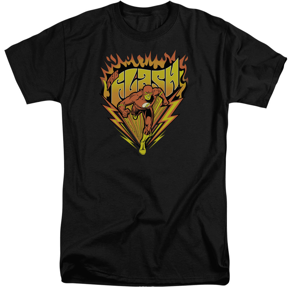 Dc Flash Blazing Speed Mens Tall T Shirt Black Officially Licensed
