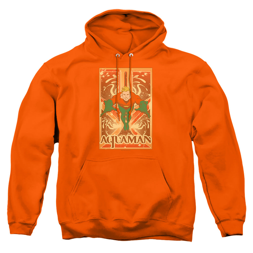Dc Aquaman Aquaman  Mens Hoodie Orange Officially Licensed