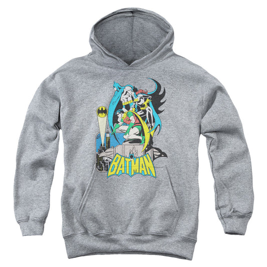 DC Comics Heroic Trio Kids Youth Hoodie Heather Officially Licensed
