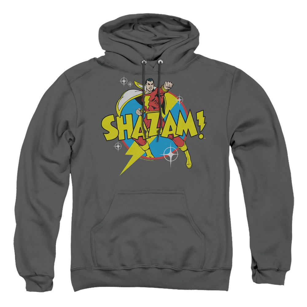 Dc Shazam Power Bolt Mens Hoodie Charcoal Officially Licensed