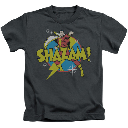 DC Comics Power Bolt Juvenile Kids Youth T Shirt Charcoal Officially Licensed