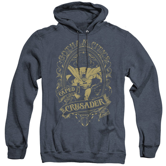 DC Comics Gotham Crusader Heather Mens Hoodie Navy Blue Officially Licensed
