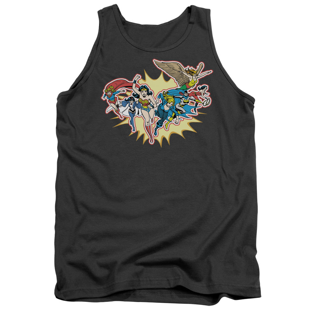 DC Comics Please Get Me Mens Tank Top Shirt Charcoal Officially Licensed