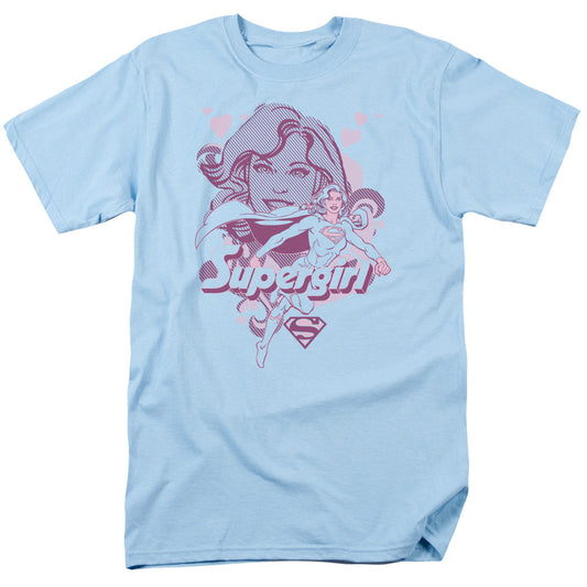 DC Comics Supergirl Mens T Shirt Light Blue Officially Licensed