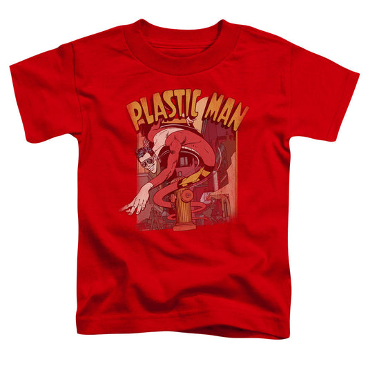 DC Comics Plastic Man Street Toddler Kids Youth T Shirt Red Officially Licensed