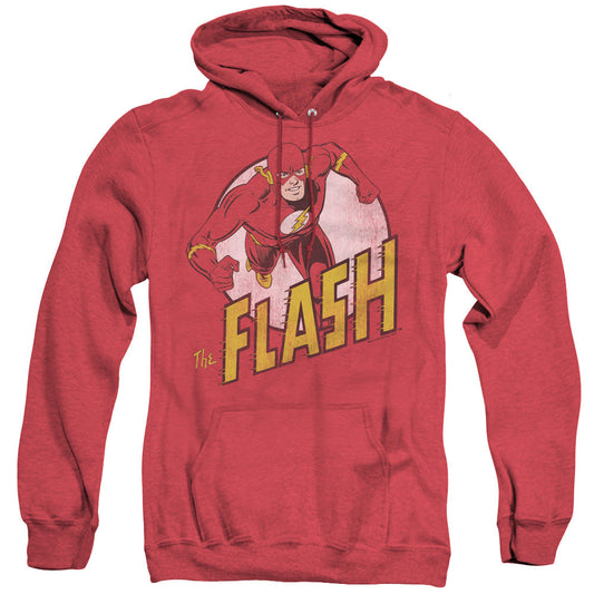 DC Comics Flash the Flash Heather Mens Hoodie Red Officially Licensed