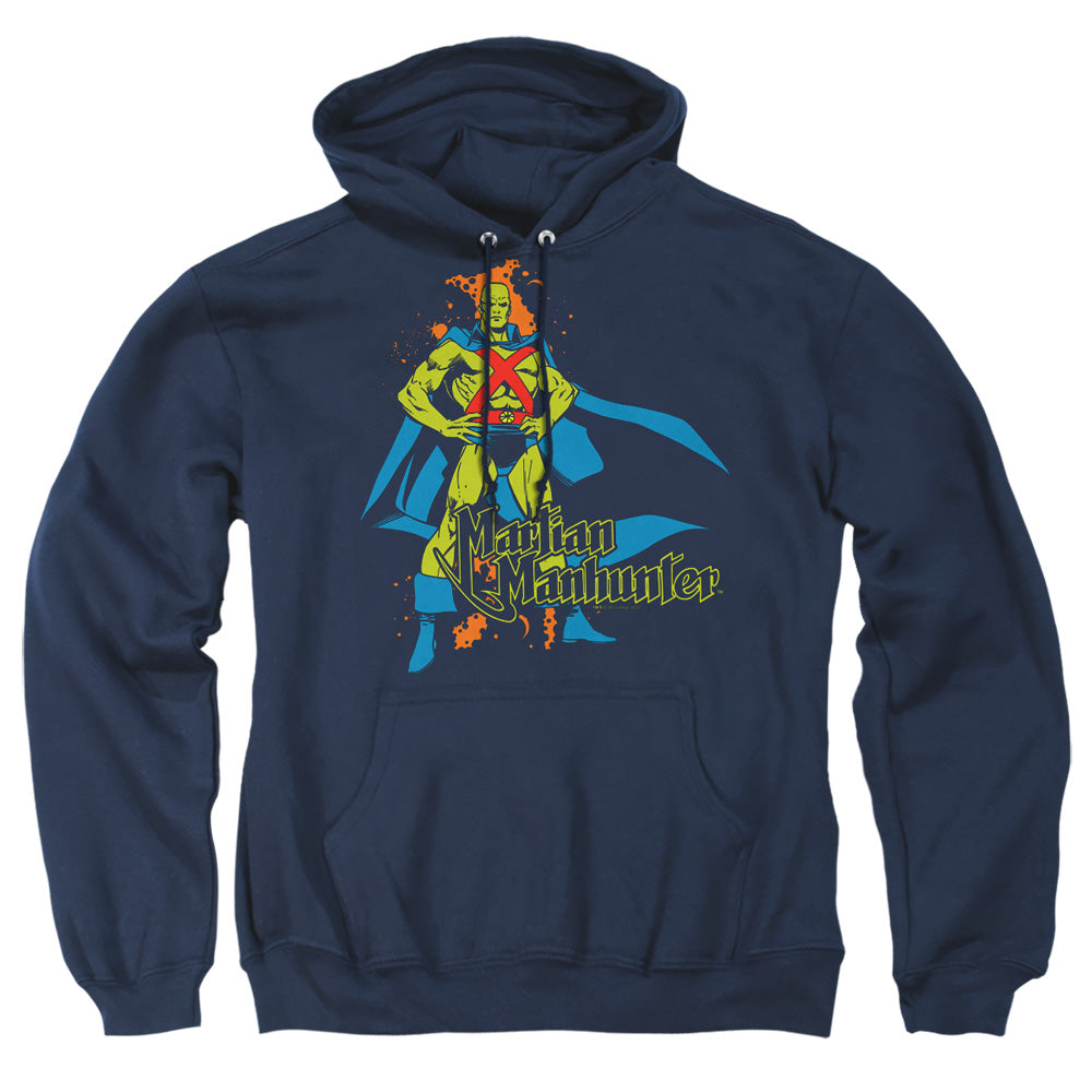Dc Martian Manhunter Mens Hoodie Navy Officially Licensed