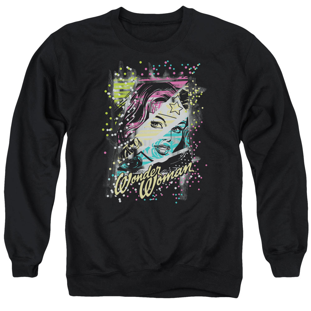 Dc Color Block Mens Crewneck Sweatshirt Black