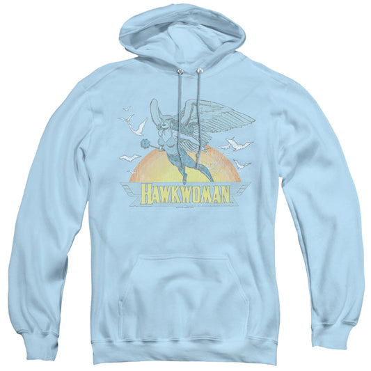 DC Comics Hawkwoman Mens Hoodie Light Blue Officially Licensed