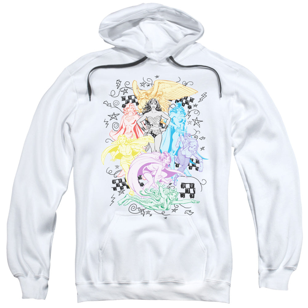 DC Comics Super Mens Hoodie White Officially Licensed