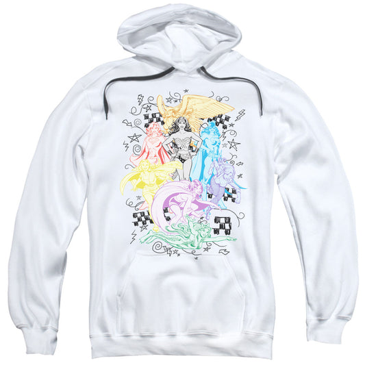 DC Comics Super Mens Hoodie White Officially Licensed