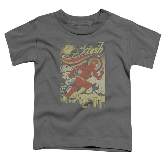 DC Comics Flash Just Passing Through Toddler Kids Youth T Shirt Charcoal Officially Licensed