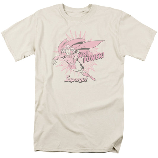 DC Comics Girl Power Mens T Shirt Cream Officially Licensed