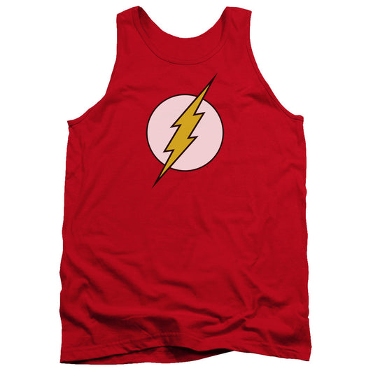 DC Comics Flash Flash Logo Mens Tank Top Shirt Red Officially Licensed